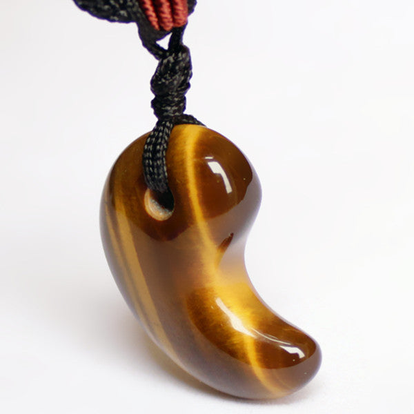 Opal obsidian Magatama pendant necklace Tigereye turquoise Magatama jade pendant fashion men and women pendant