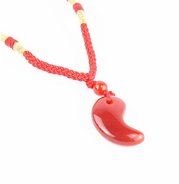 Opal obsidian Magatama pendant necklace Tigereye turquoise Magatama jade pendant fashion men and women pendant