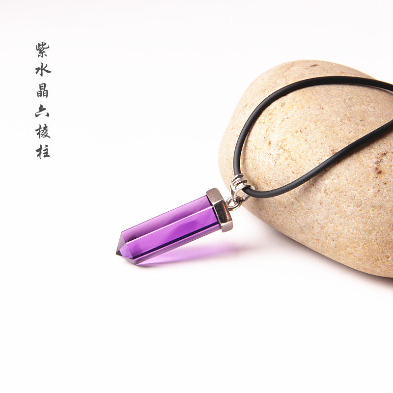 Opal obsidian Magatama pendant necklace Tigereye turquoise Magatama jade pendant fashion men and women pendant