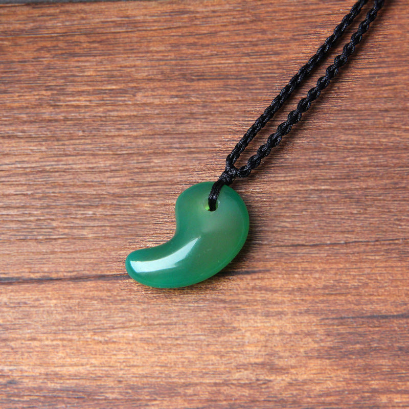Opal obsidian Magatama pendant necklace Tigereye turquoise Magatama jade pendant fashion men and women pendant
