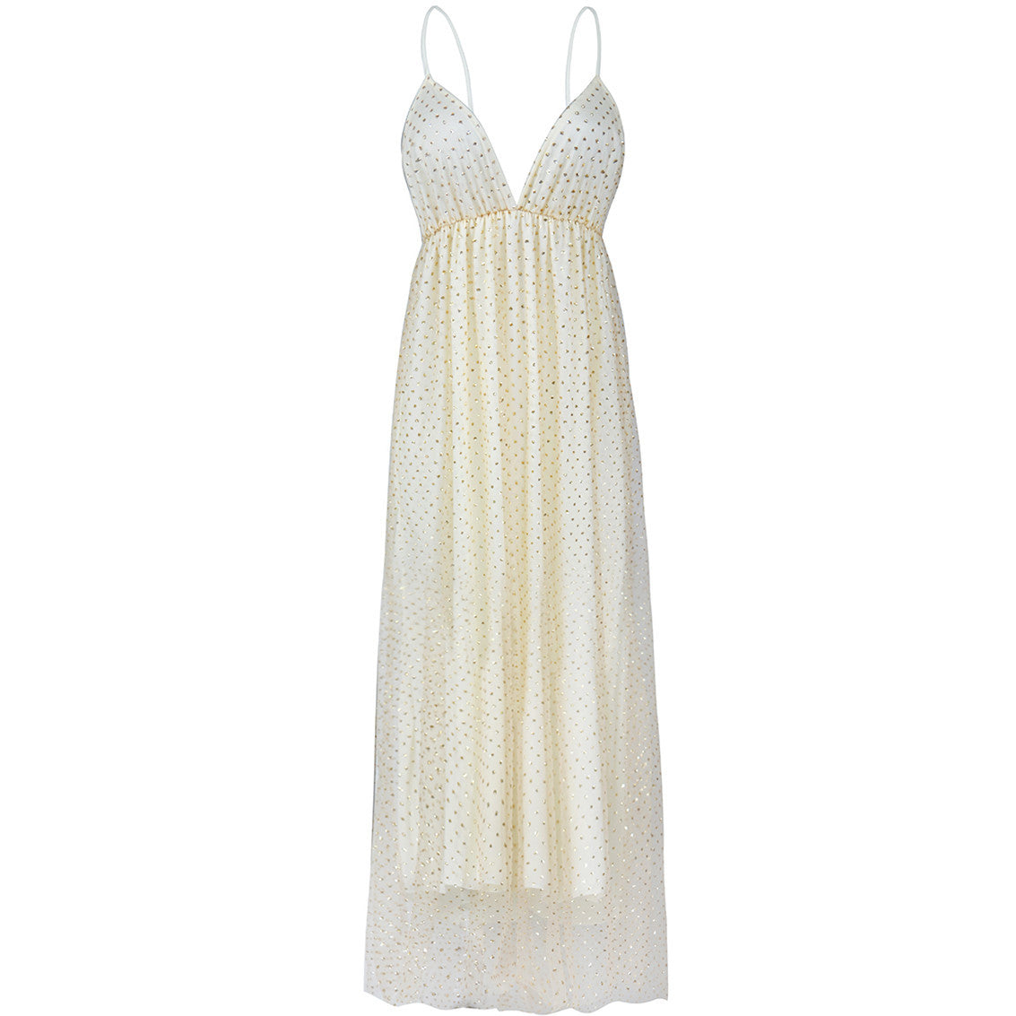 European and American Foreign trade new dress wish Amazon hot sexy V-neck strap sequins dress dress long dress