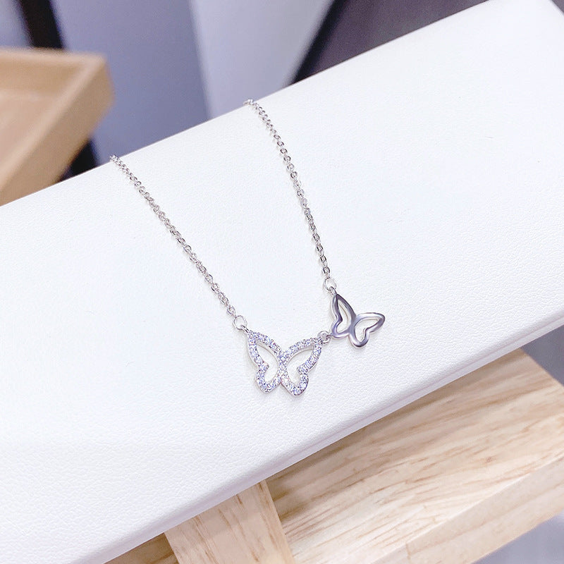 Fashion butterfly necklace women's clavicle chain Korean style women's necklace ornament wholesale pendant exquisite