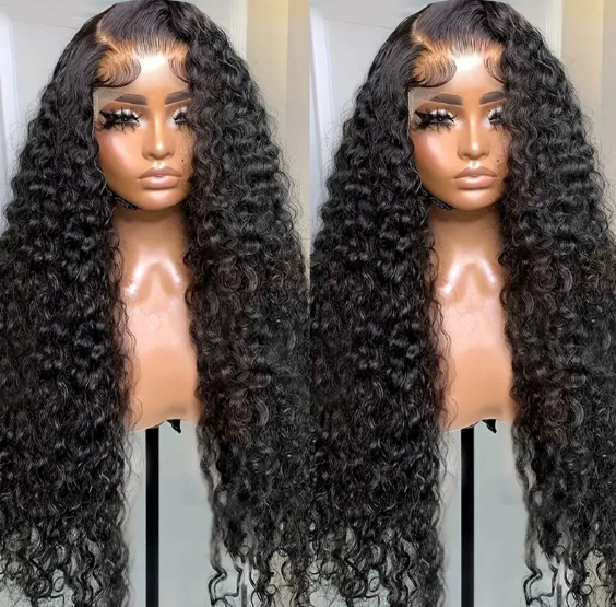 Lace-Trim Explosive Head Wig
