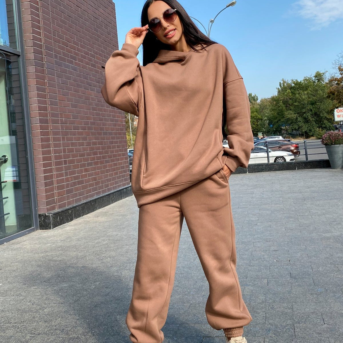 Women Casual Hoodie Set