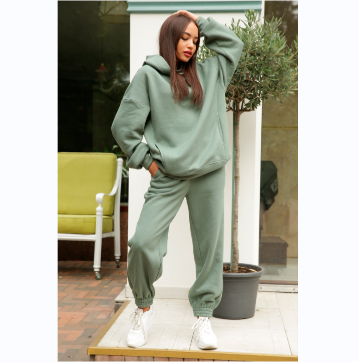 Women Casual Hoodie Set