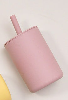 Silicone Water Cup with Straw