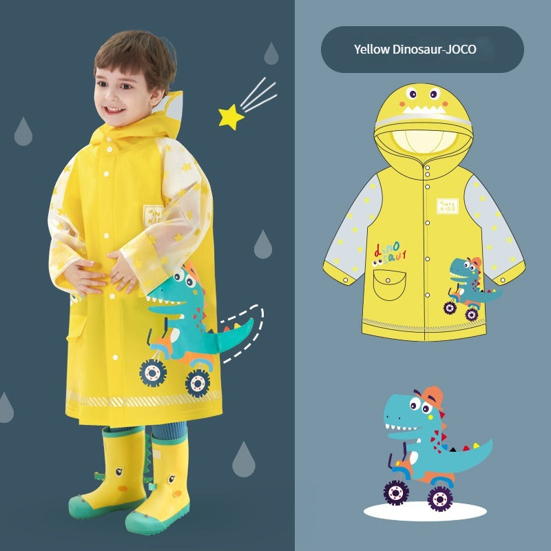 Kids Cartoon Printed Wateproof Raincoat