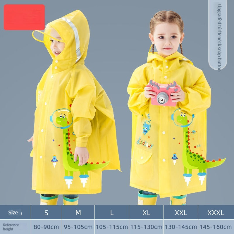 Kids Cartoon Printed Wateproof Raincoat