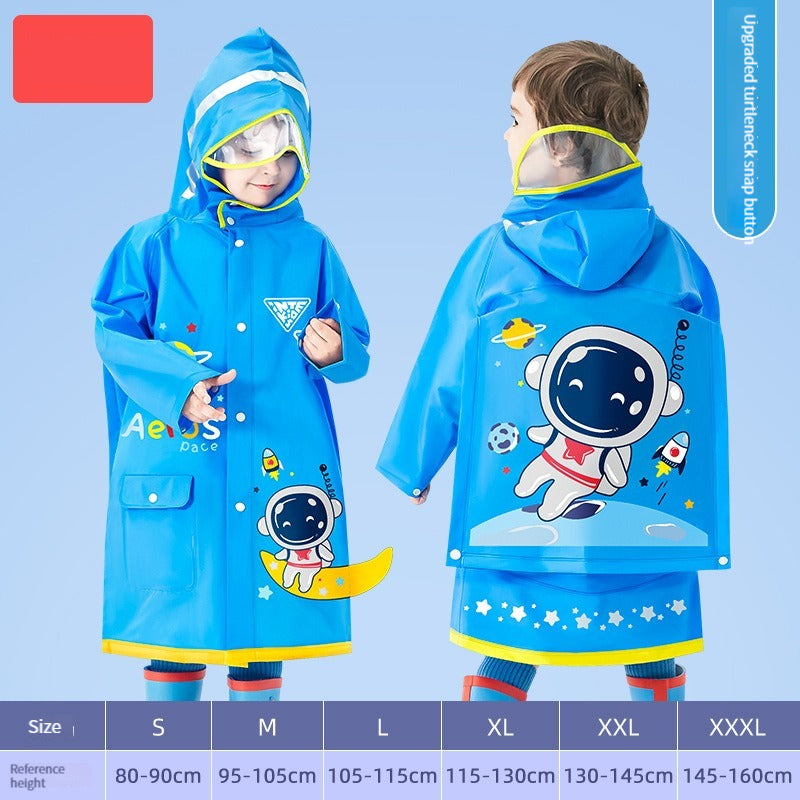 Kids Cartoon Printed Wateproof Raincoat