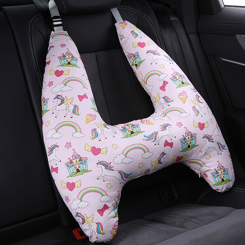 Cartoon Dinosaur Car Headrest Pillow