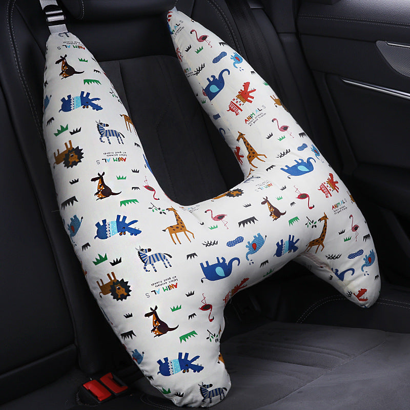 Cartoon Dinosaur Car Headrest Pillow