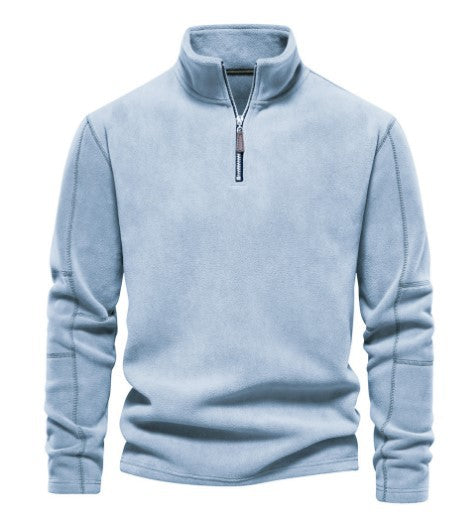 Lamb Wool Hoodie Stand Up Collar Top