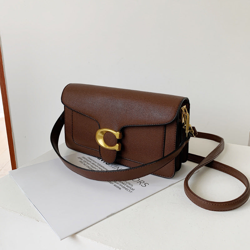 Fashionable Caviar Small Square Bag Diagonal Straddle Bag