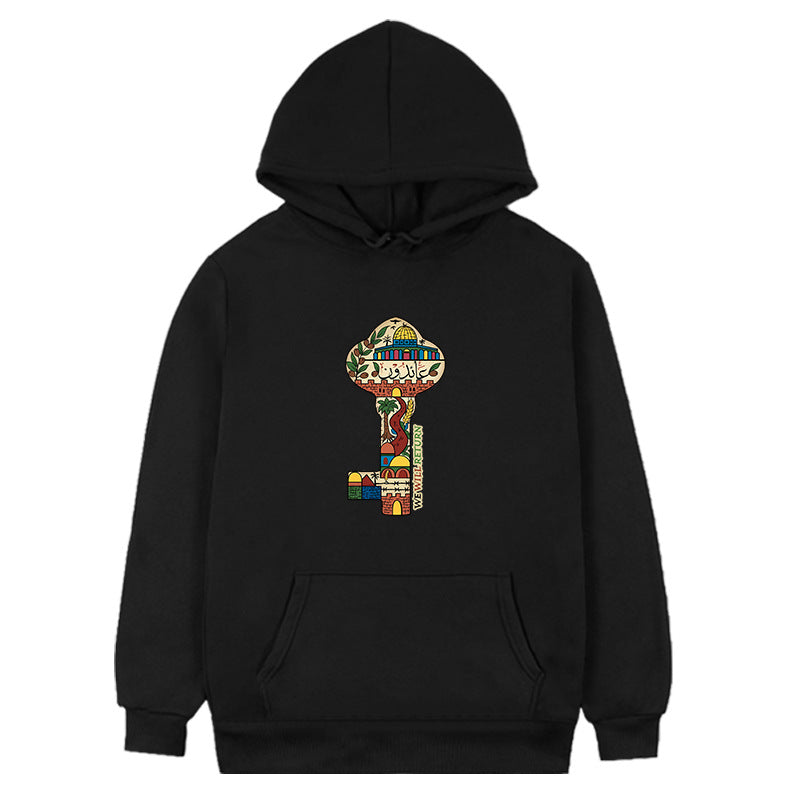 Palestine hoodies women 90s Kawaii japanese Winter clothing