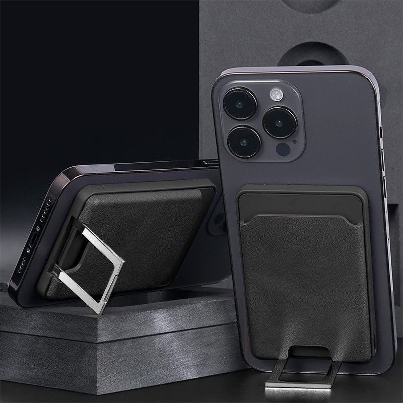 Magnetic Suction Wireless Charging Folding Card Bag