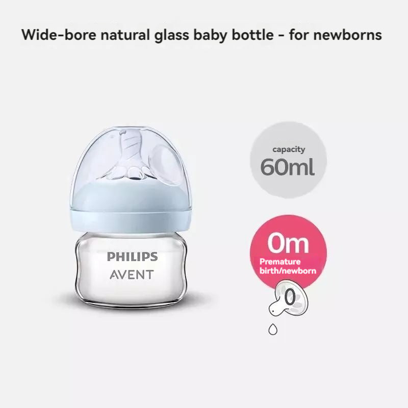 Anti-Flatulence Newborn Baby Glass Bottle