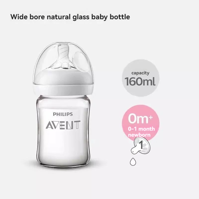 Anti-Flatulence Newborn Baby Glass Bottle