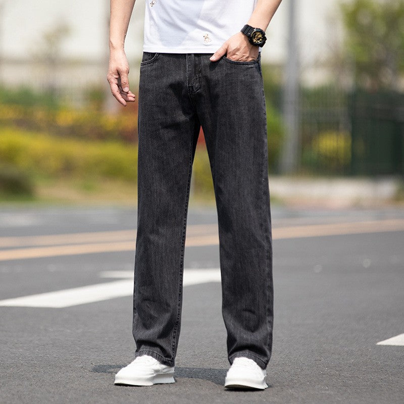 Thin Straight-Leg Jeans