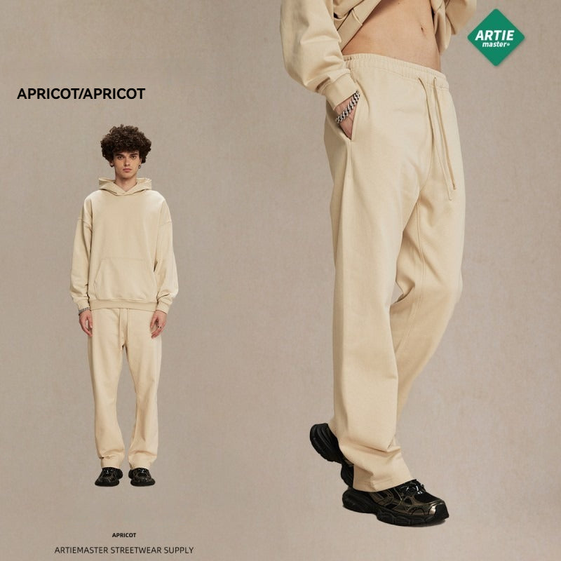 Straight Trousers Solid Color Men's Trousers