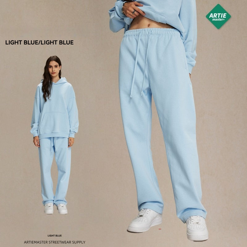 Straight Trousers Solid Color Men's Trousers