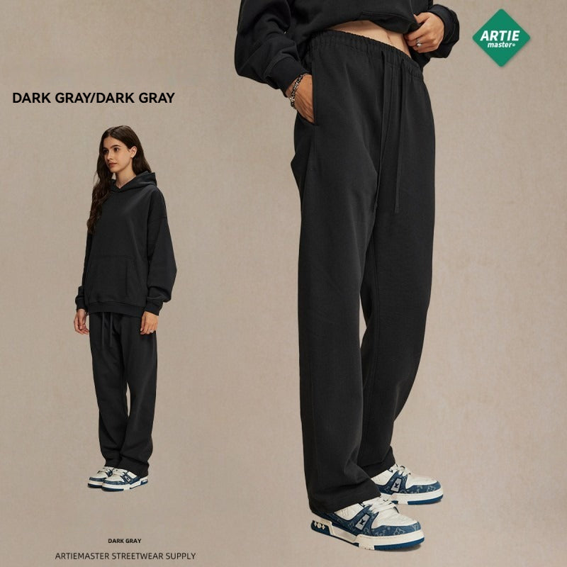 Straight Trousers Solid Color Men's Trousers