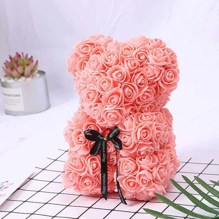 PE Bubble Rose Bear