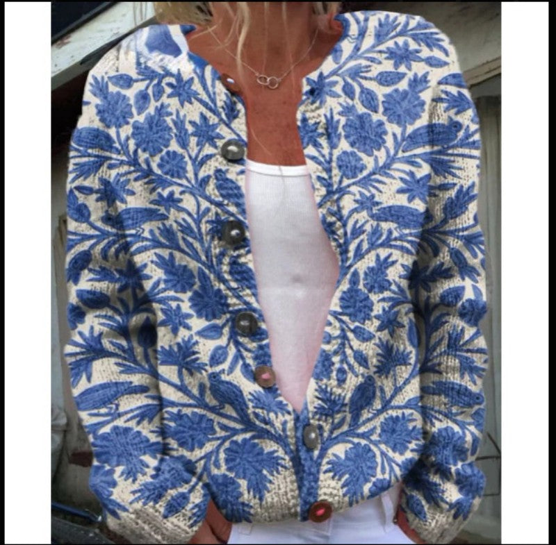 Printed Cardigan Jacket