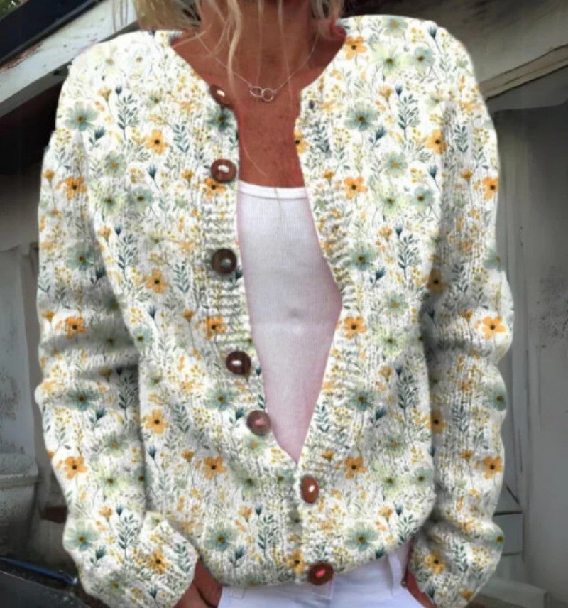 Printed Cardigan Jacket