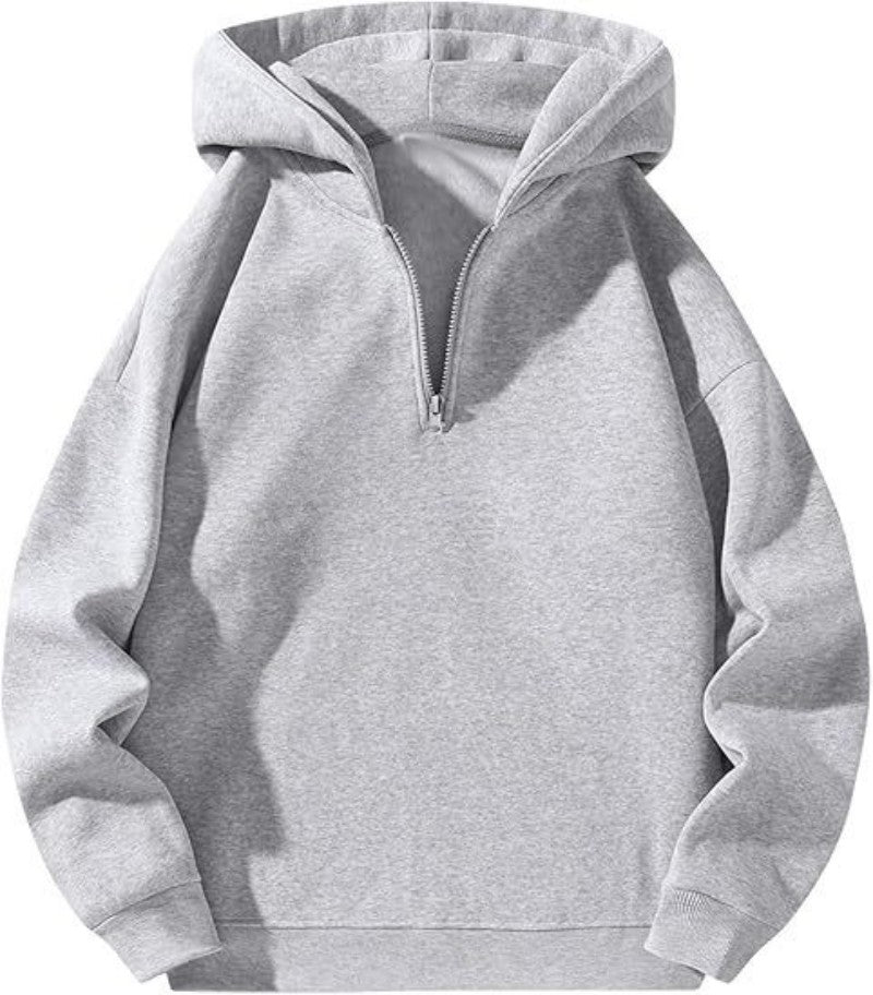 Casual Half-Zip Hoodie