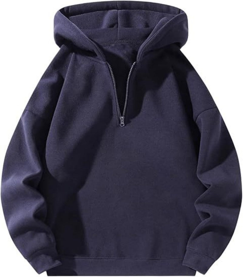 Casual Half-Zip Hoodie