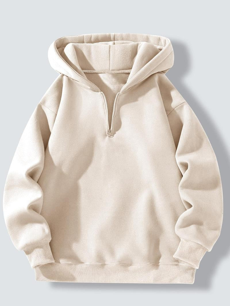 Casual Half-Zip Hoodie