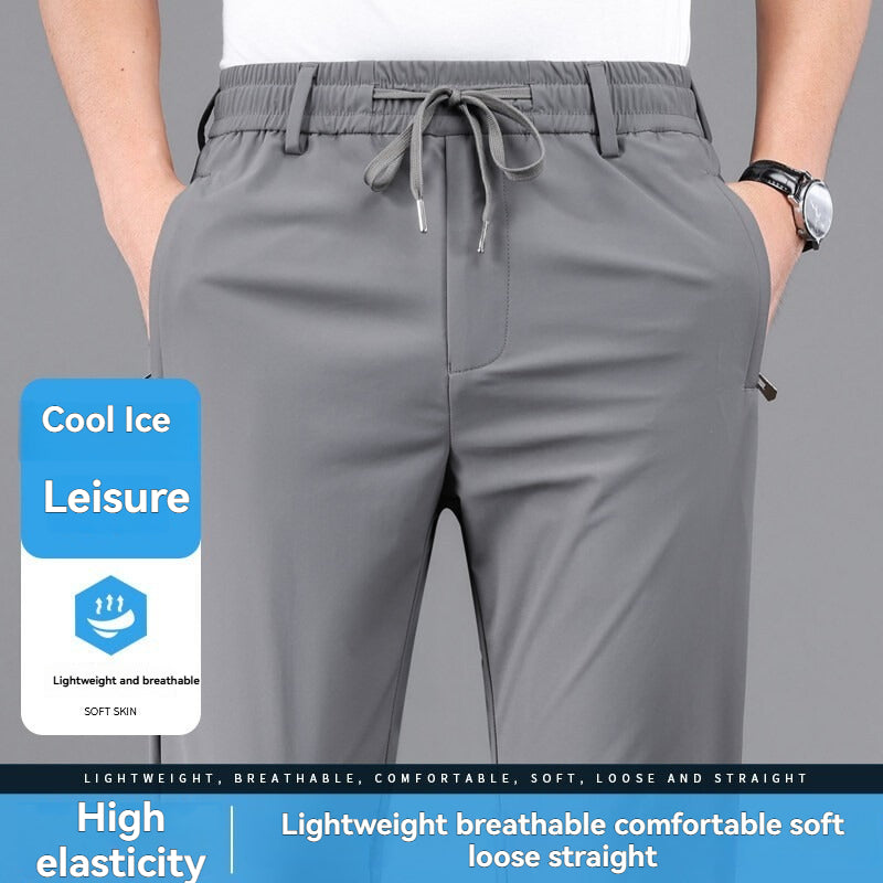 Elastic Waist Business Trousers