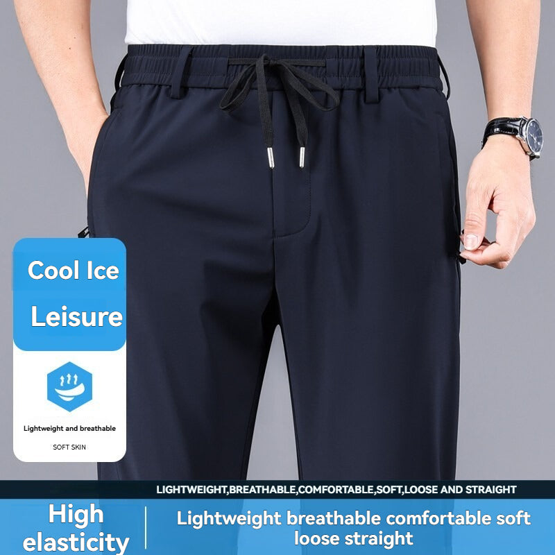Elastic Waist Business Trousers