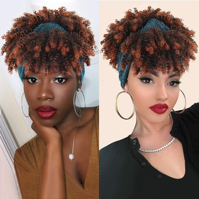 Headband Turban Wig