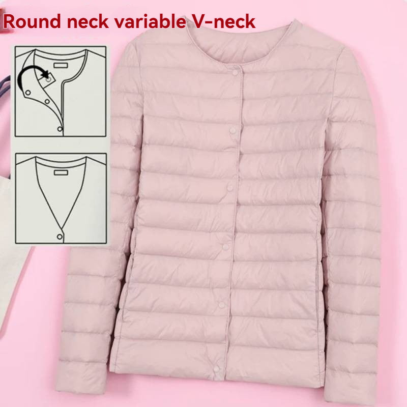 Lightweight Crewneck Down Jacket