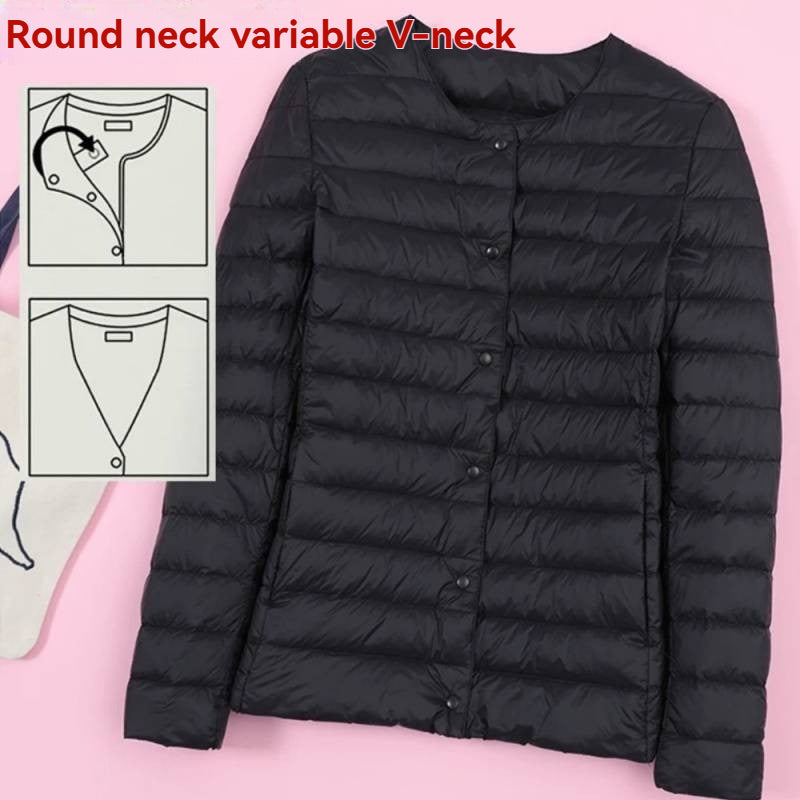 Lightweight Crewneck Down Jacket