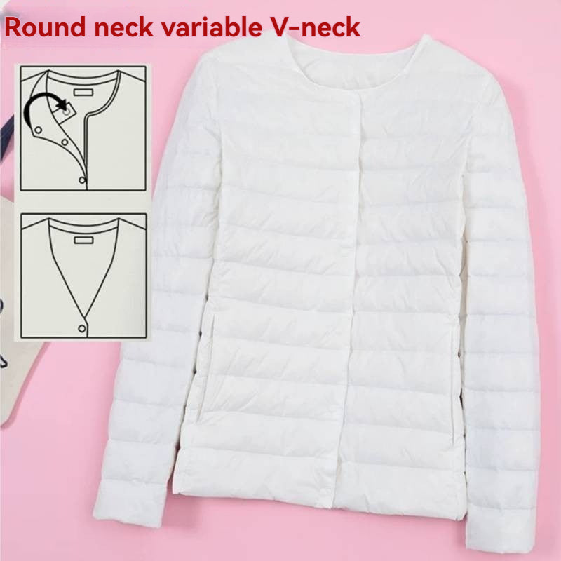 Lightweight Crewneck Down Jacket