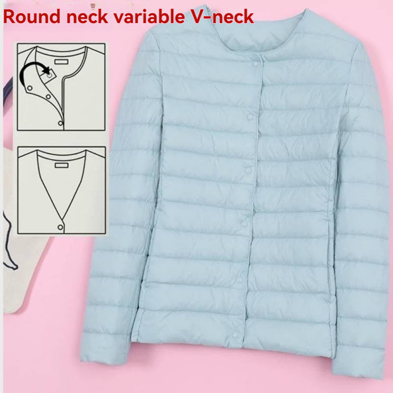 Lightweight Crewneck Down Jacket