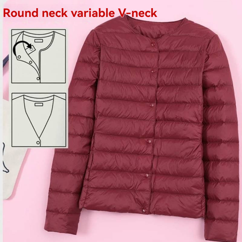 Lightweight Crewneck Down Jacket