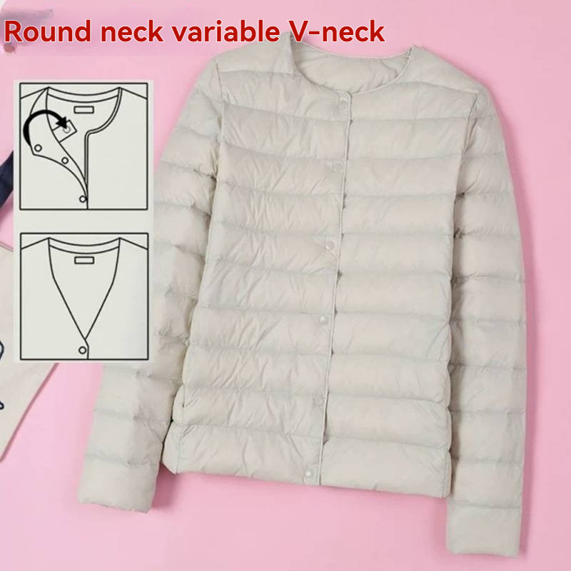 Lightweight Crewneck Down Jacket