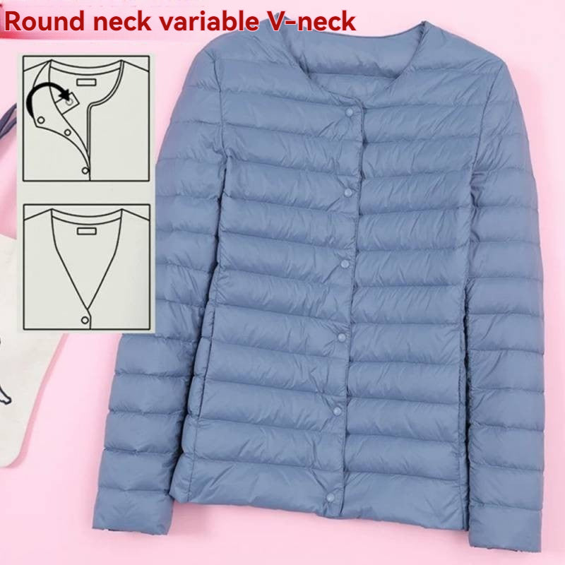 Lightweight Crewneck Down Jacket