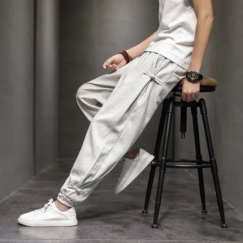 Men's Wide-Leg Casual Pants