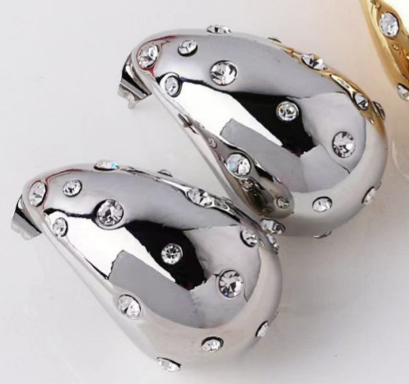 Golden Stud Earrings