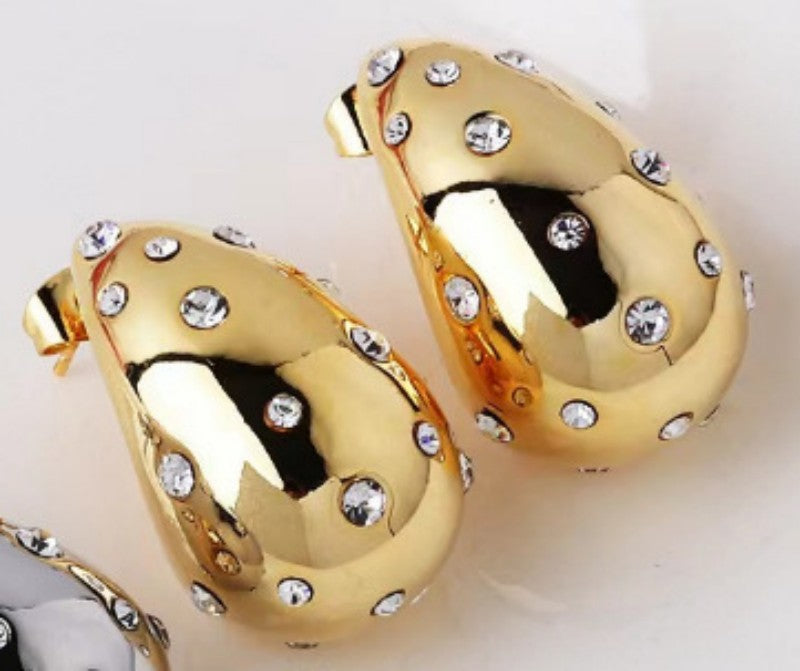 Golden Stud Earrings