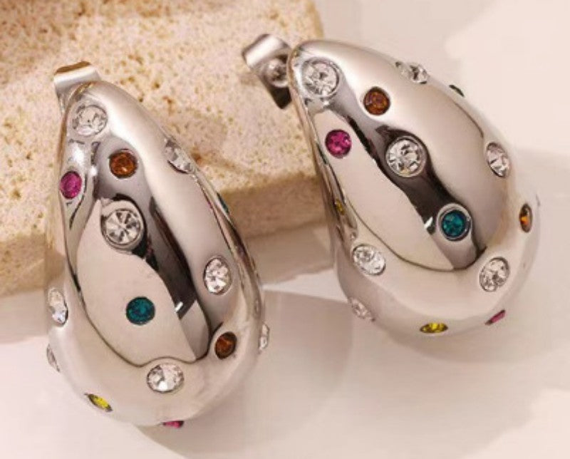 Golden Stud Earrings