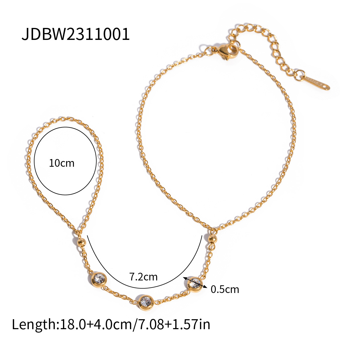 Zircon Pearl Bracelet