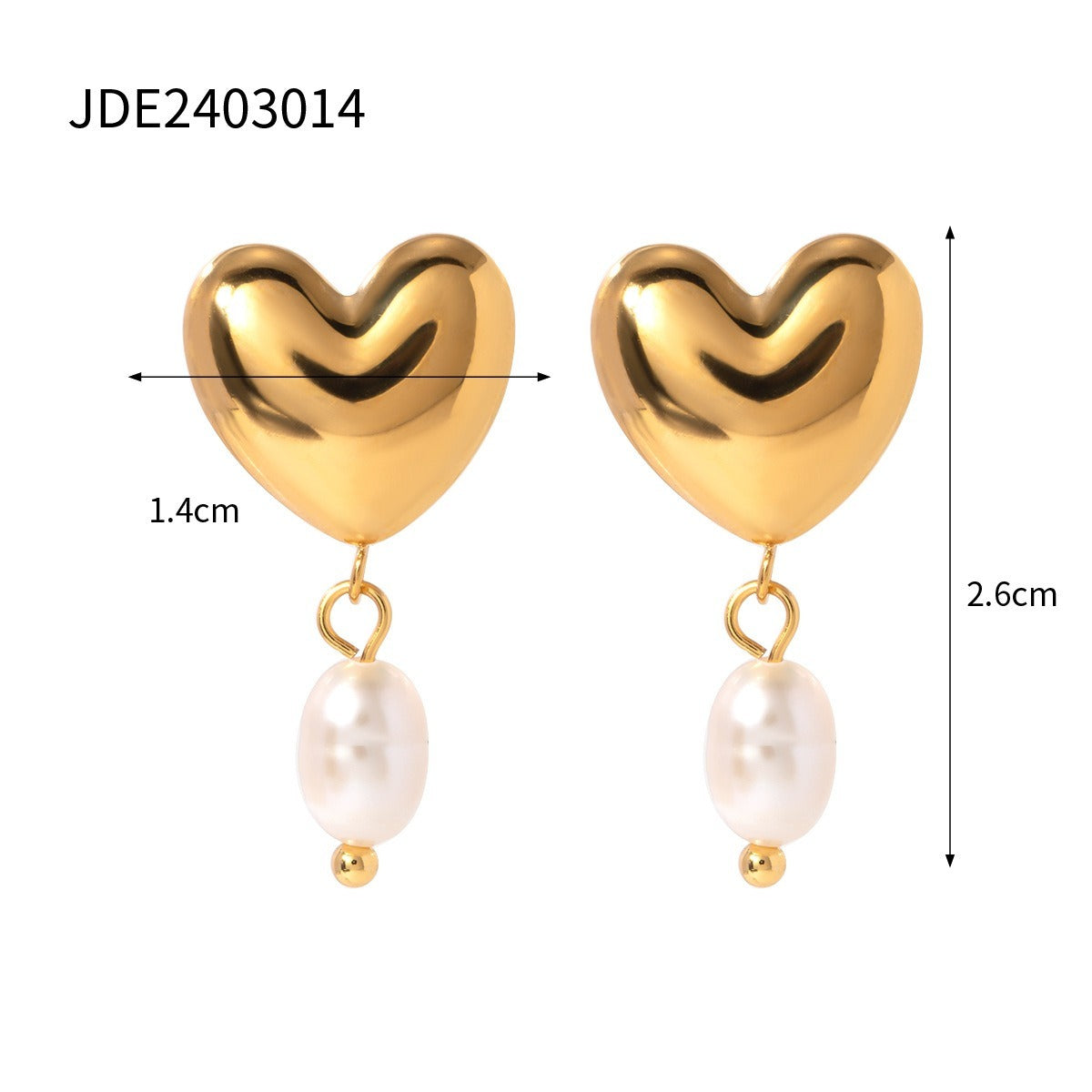 Pearl Earrings Love Earrings