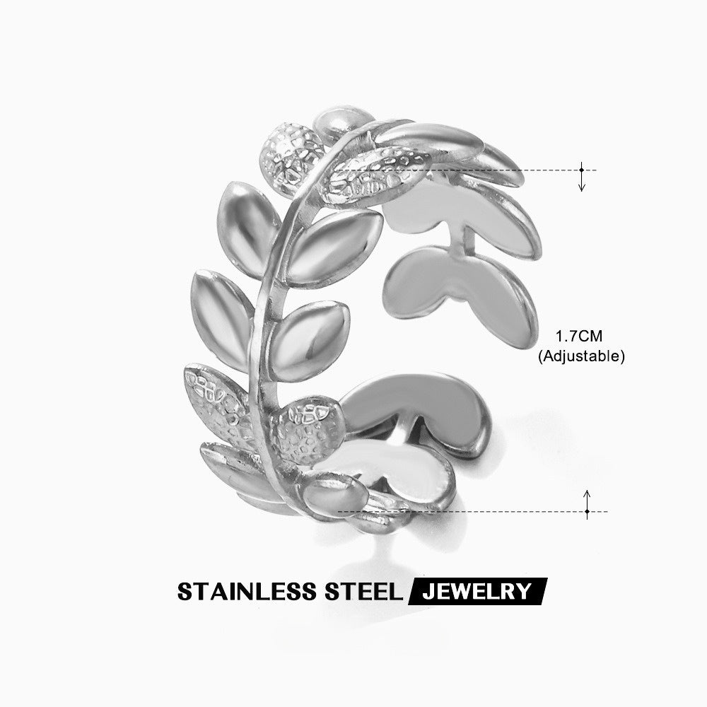 Open Leaf Ring