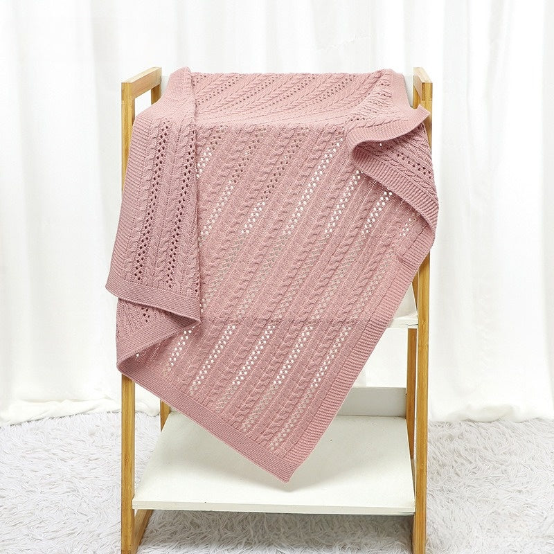 Baby Solid Color Knitted Blanket