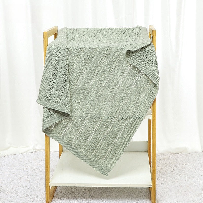 Baby Solid Color Knitted Blanket